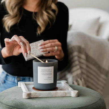 Peppercorn & Forest Woods Luxury Candle - Michigan Southern Charm