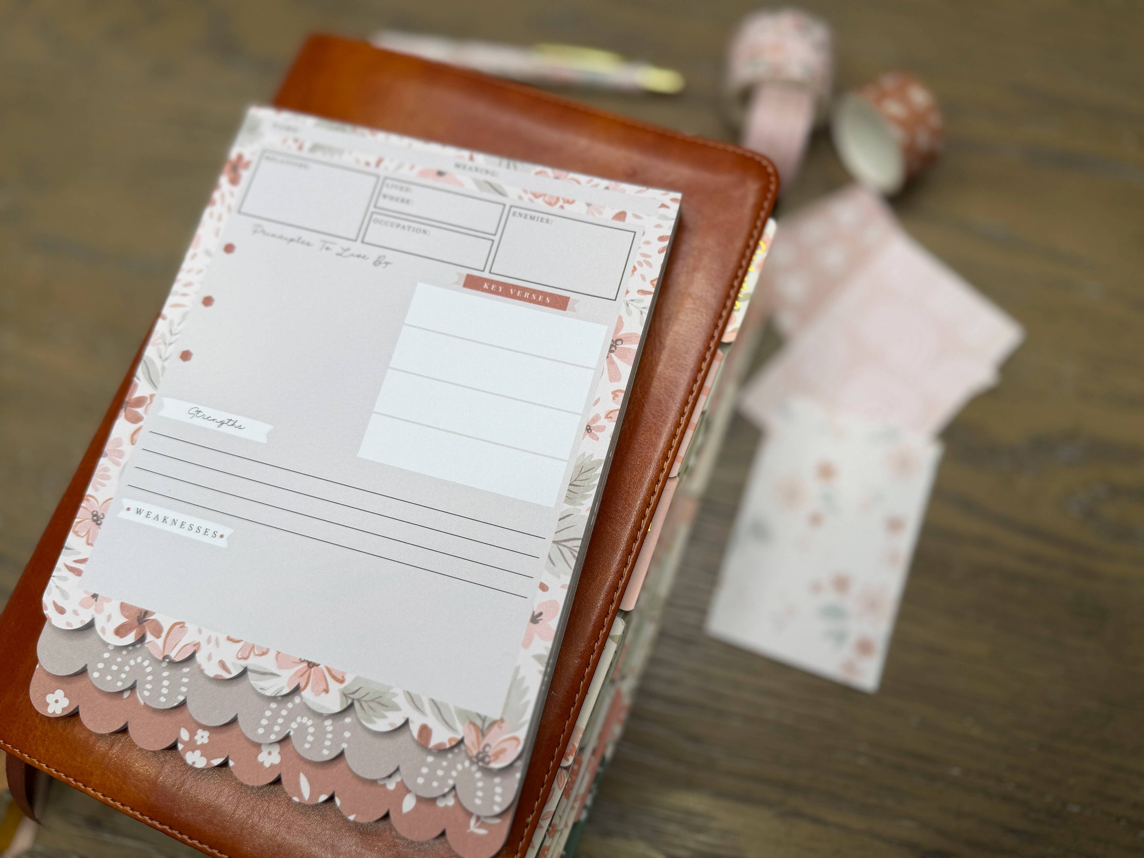 Christian Bible Journaling Tip-In Notepad For Women