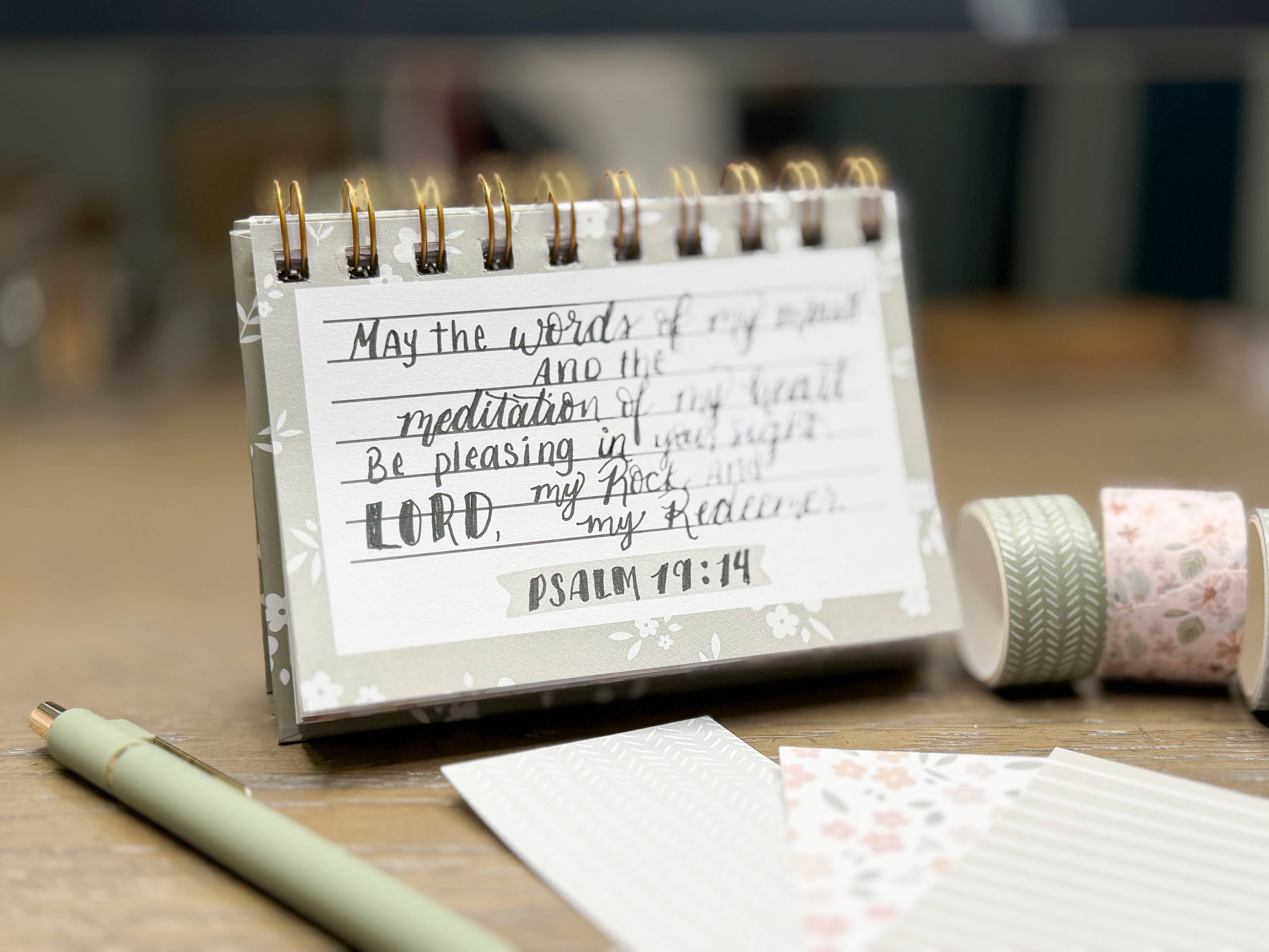 Fun Floral Scripture Memory Verse Journal