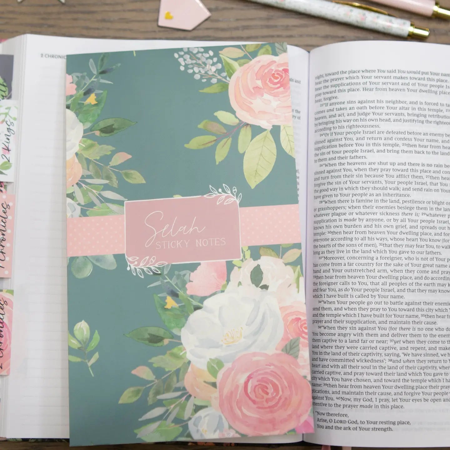 Floral Sticky Notes For Bible - Michigan Southern Charm