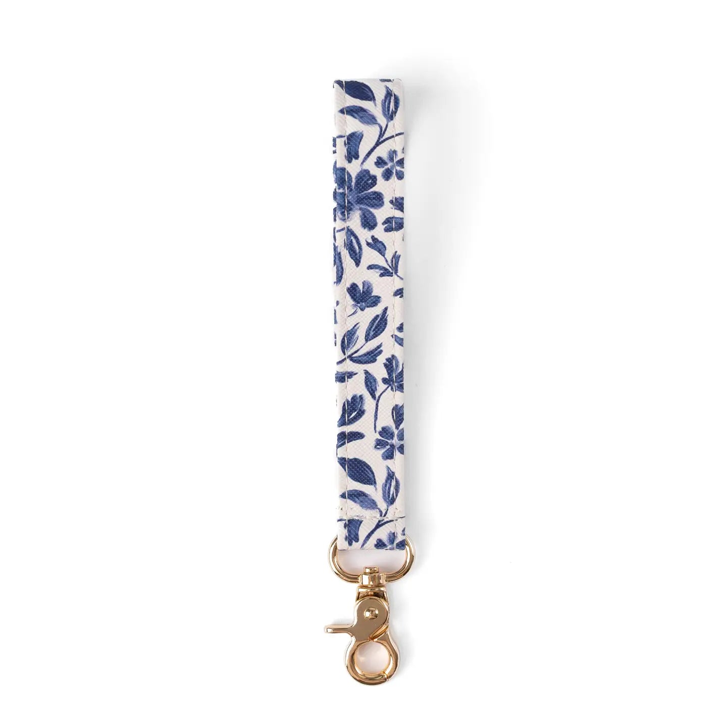 Porcelain Floral Wristlet Keychain