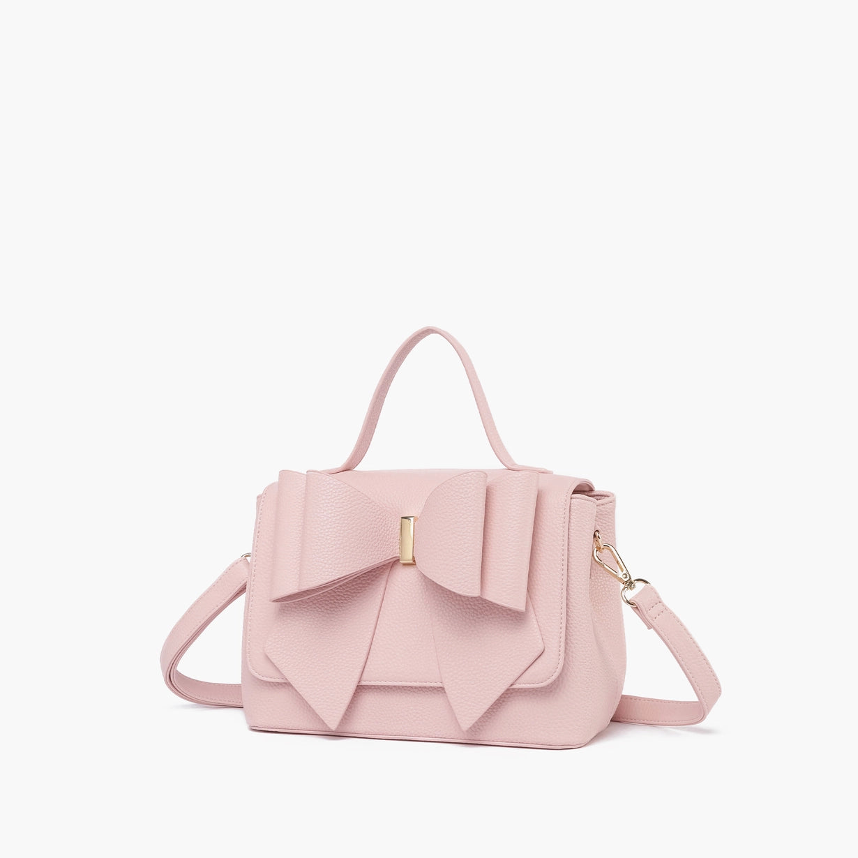 Eva Double Bow Crossbody Blush