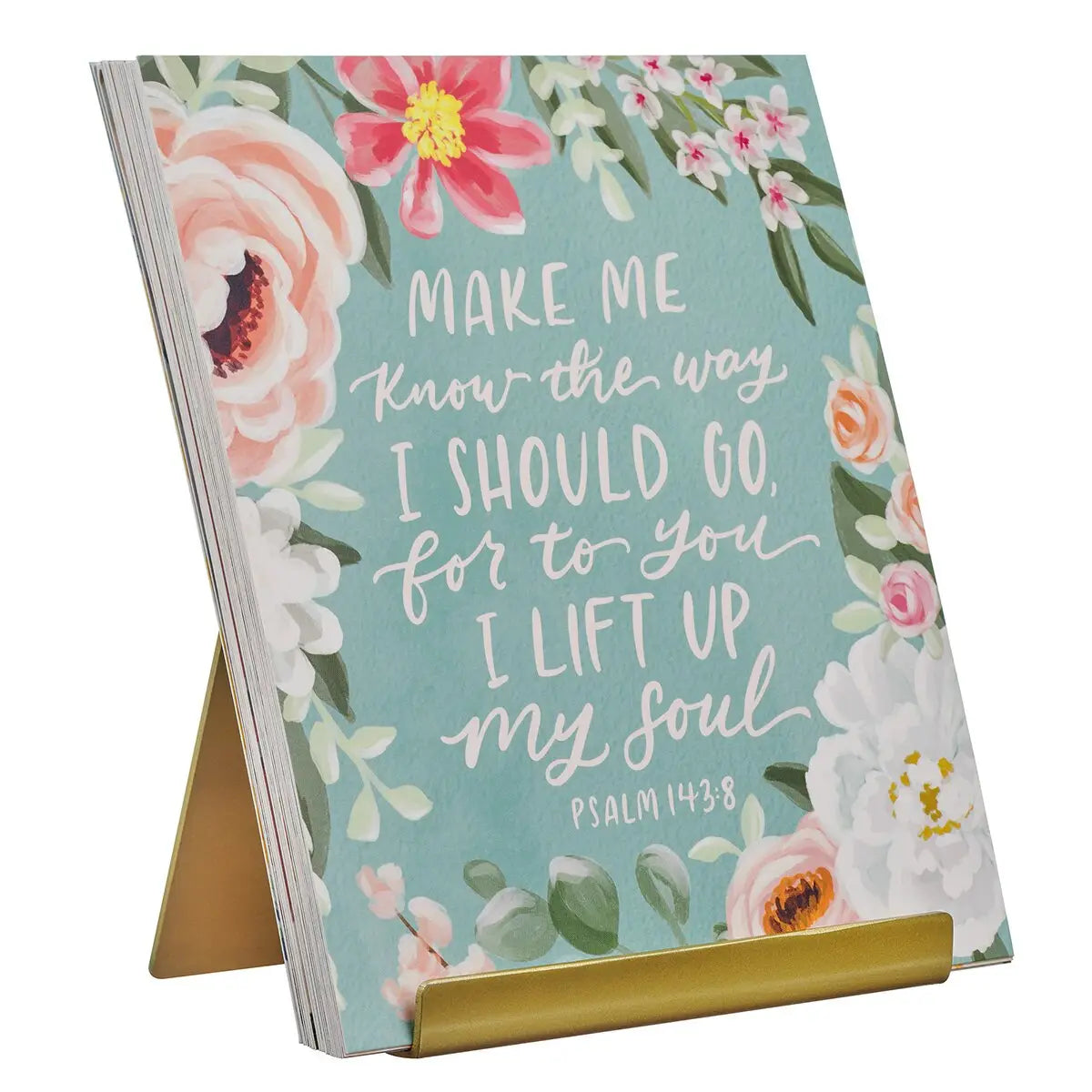 Scripture Cards W/Stand Floral - Michigan Southern Charm