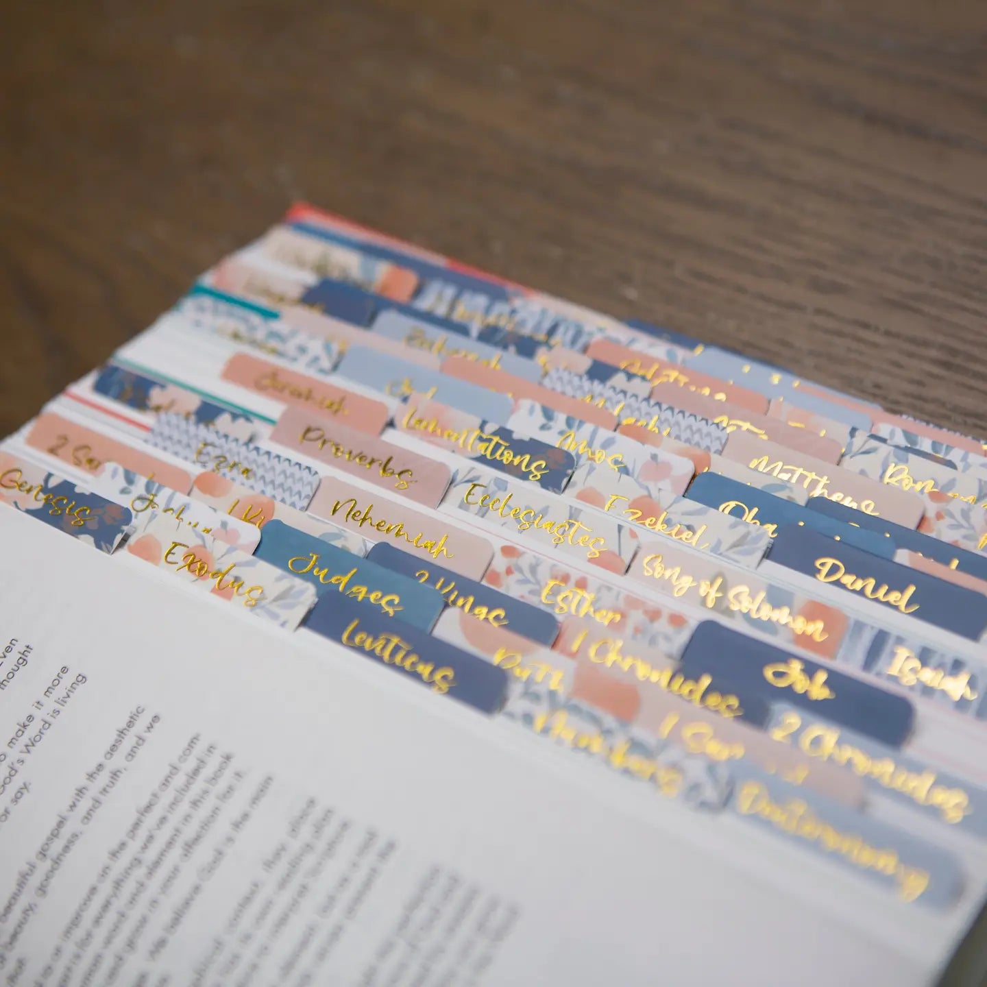 Blue Floral Tabs For Your Bible - Michigan Southern Charm