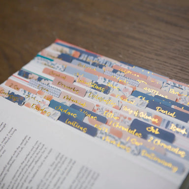 Blue Floral Tabs For Your Bible - Michigan Southern Charm