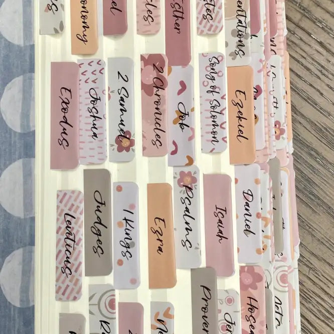 Cute Polka Dot & Floral  Bible Tabs - Michigan Southern Charm