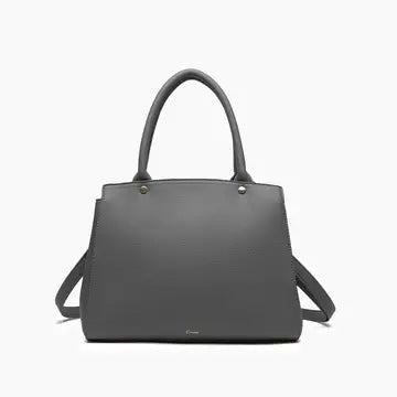 Park Double Bowtie Top Handle Satchel - Frost Grey