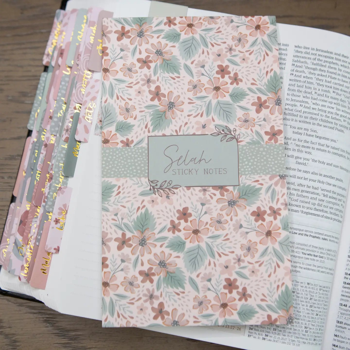 Spring Floral Sticky Notes For Bible - Michigan Southern Charm