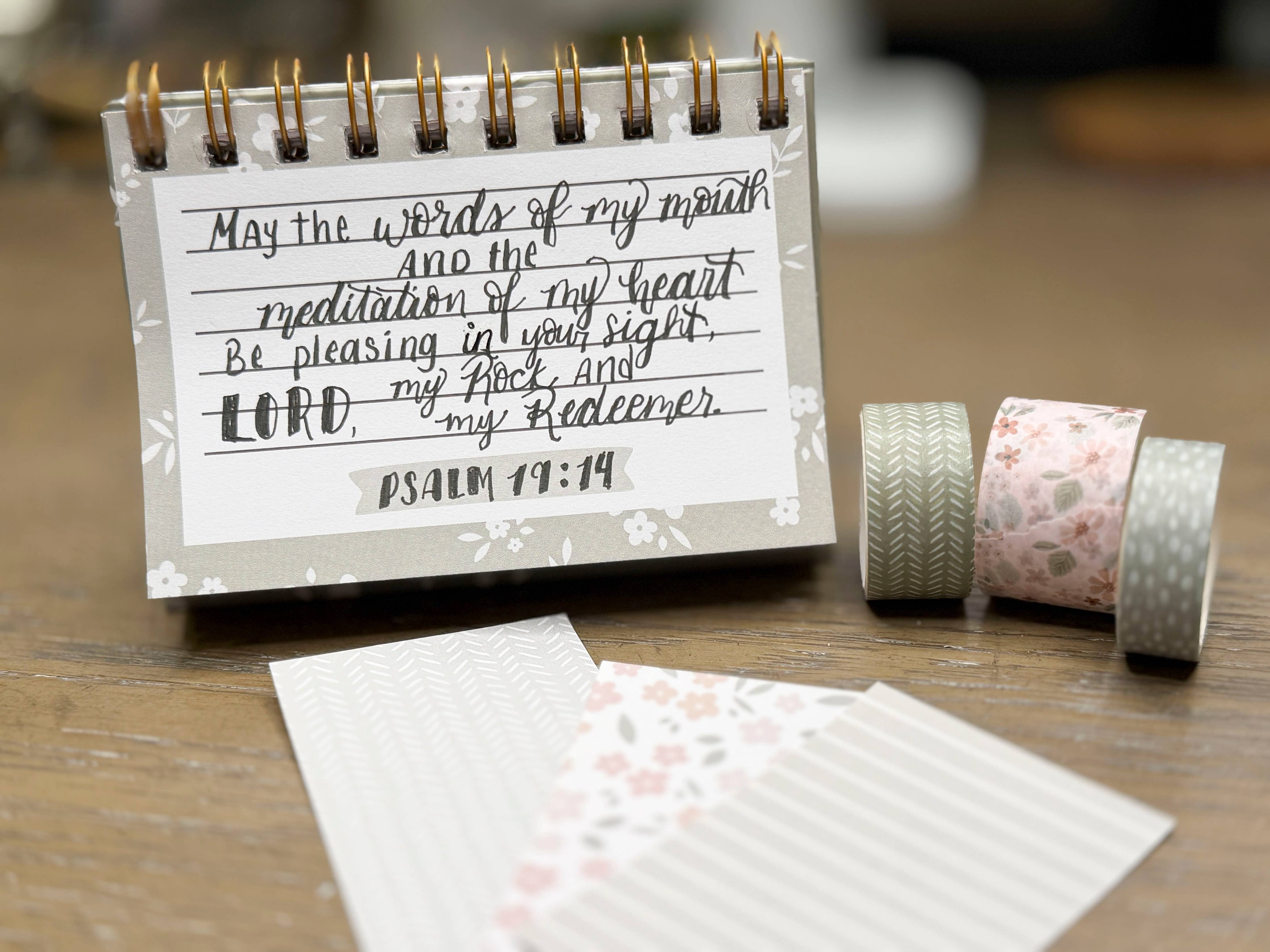 Peach Bible Verse Memory Journal