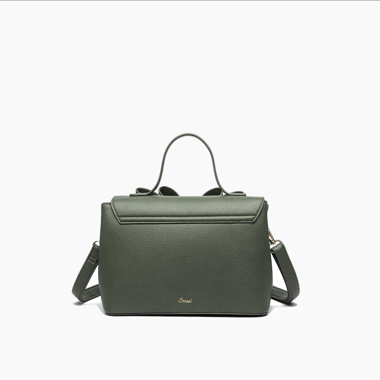 Eva Double Bow Crossbody Dark Olive