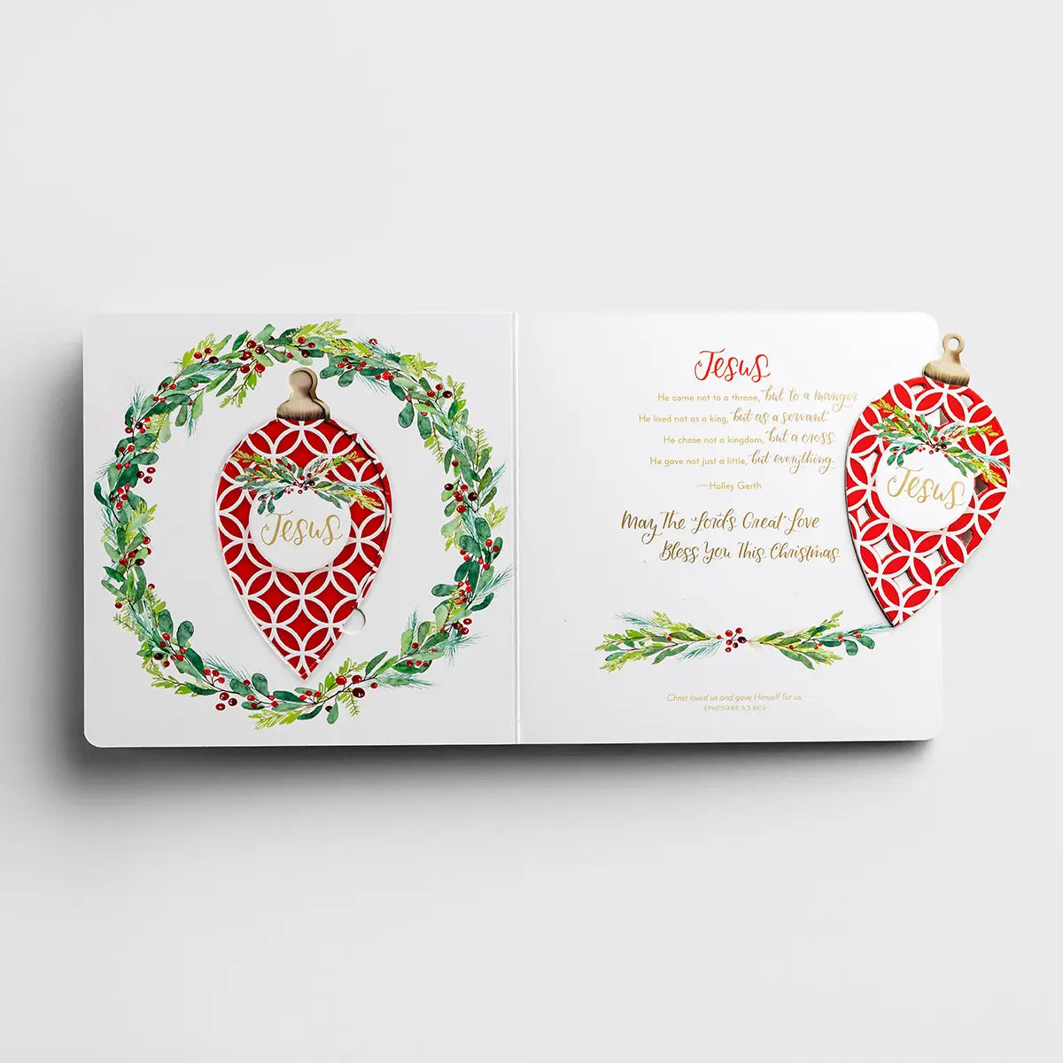 Emmanuel - God with Us: Ornament Book with Advent Devotionals - Michigan Southern Charm