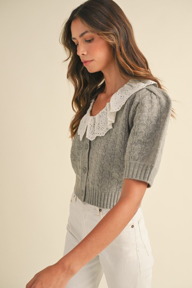 Puff Sleeve Cardigan