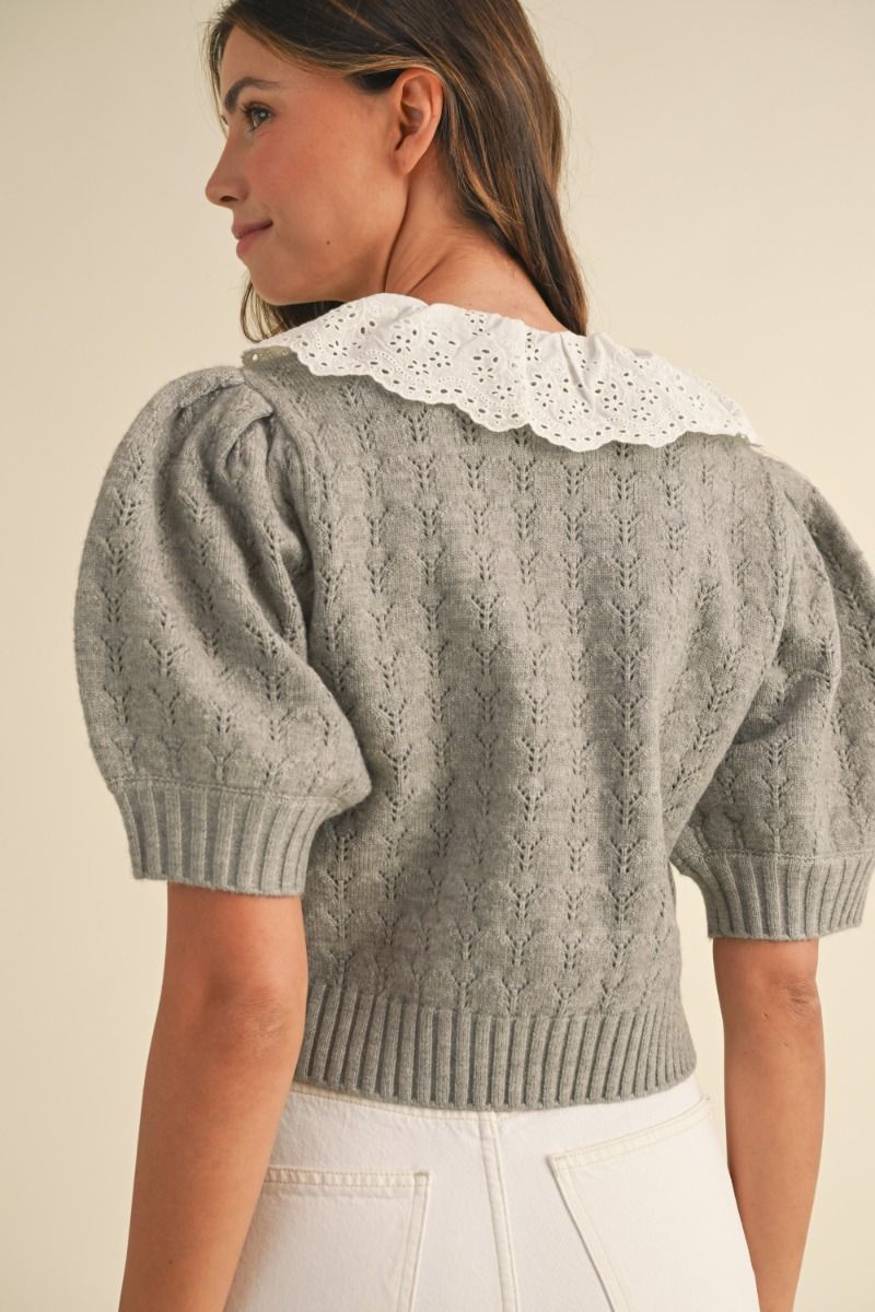 Puff Sleeve Cardigan