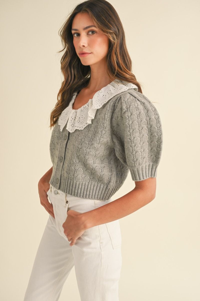 Puff Sleeve Cardigan