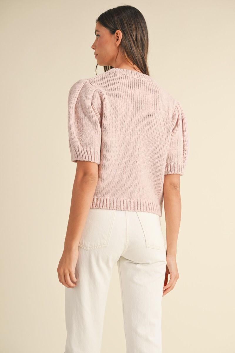 Dusty Pink Knit Sweater