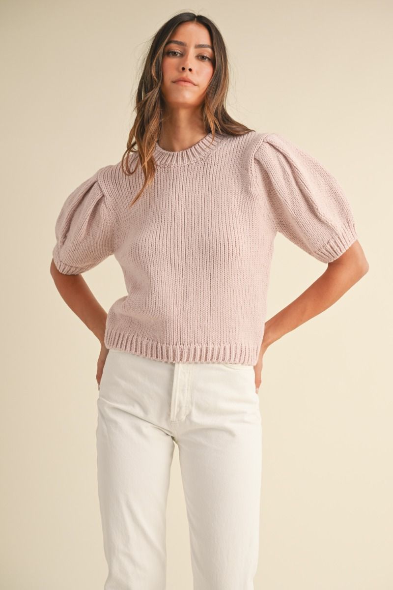 Dusty Pink Knit Sweater