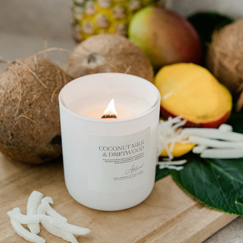 Luxury Candle, Coconut Milk & Driftwood