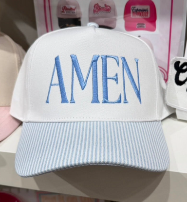 Amen Blue Stripe Hat