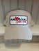 Striped Cap with Embroidered Patch, Beige