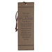 The Plans Cocoa Brown and Taupe Faux Leather Bookmark
