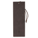 The Plans Cocoa Brown and Taupe Faux Leather Bookmark