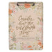 Floral Notepad with Scripture, Peach