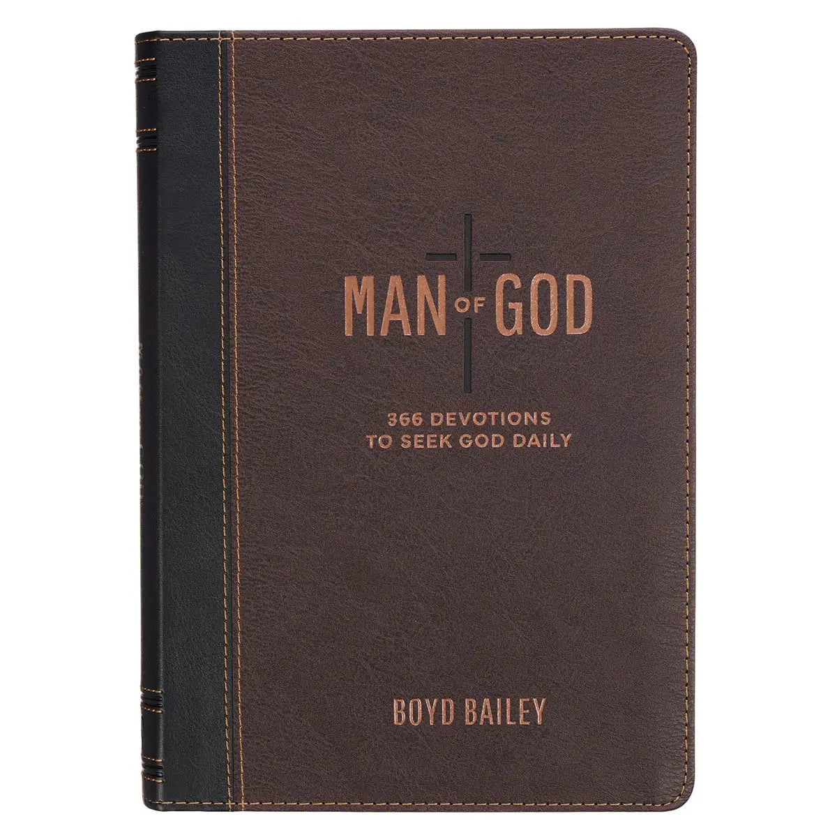 Man of God Devotional, Espresso Brown