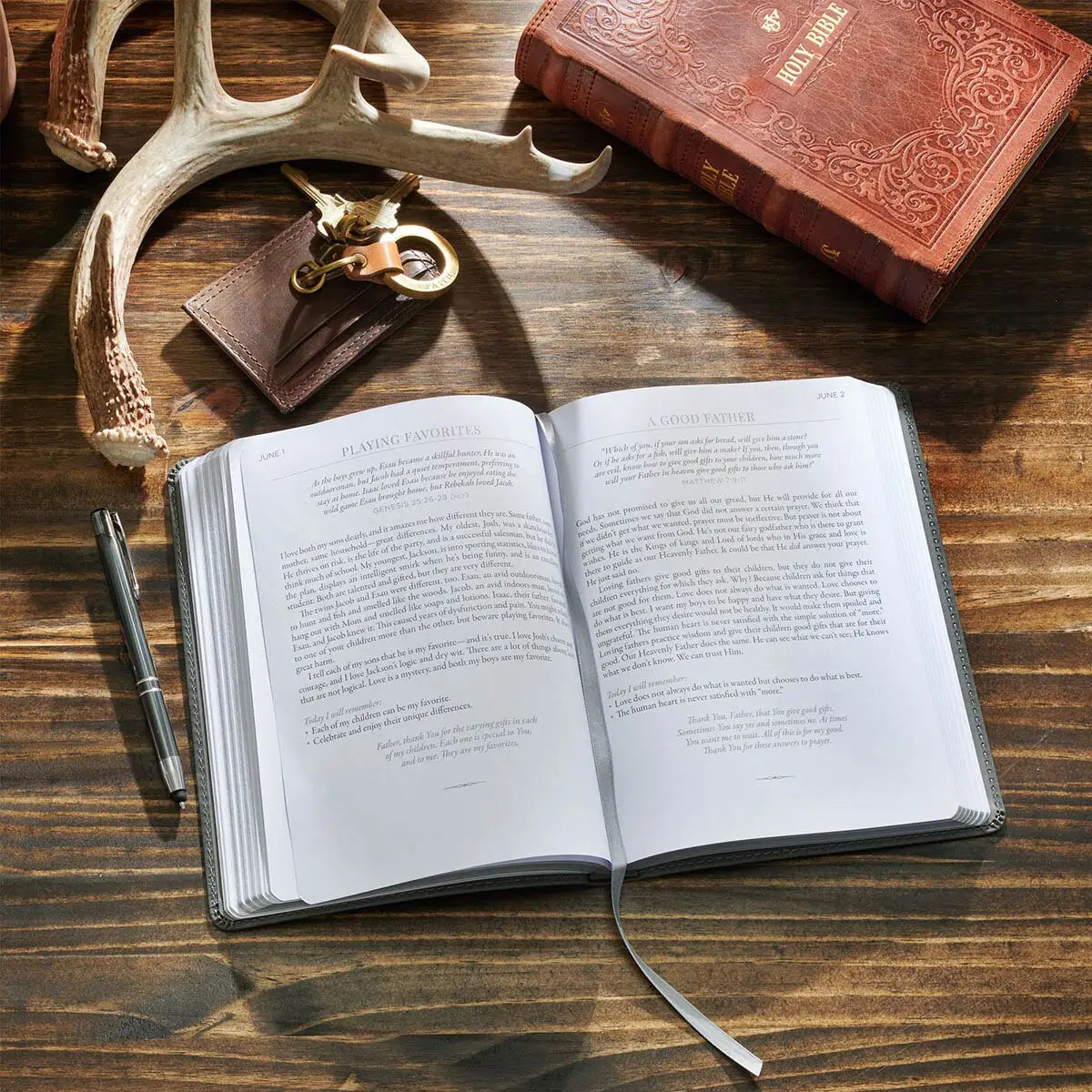 Ten Minutes with God Devotional, Stone-Gray