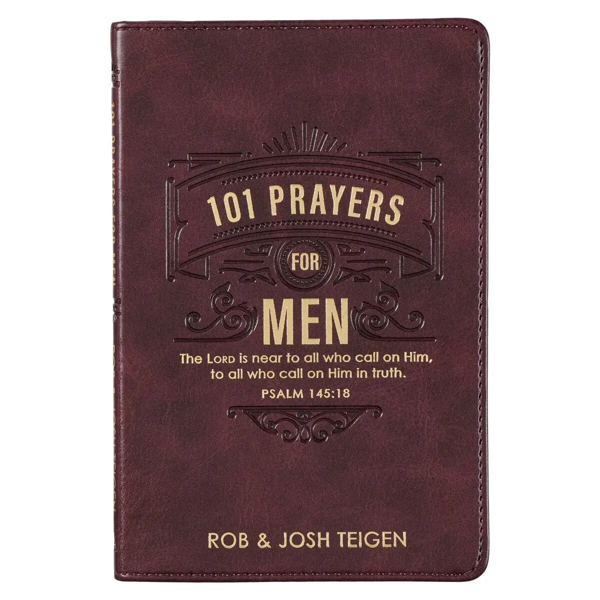101 Prayers for Men Brown Faux Leather Gift Book