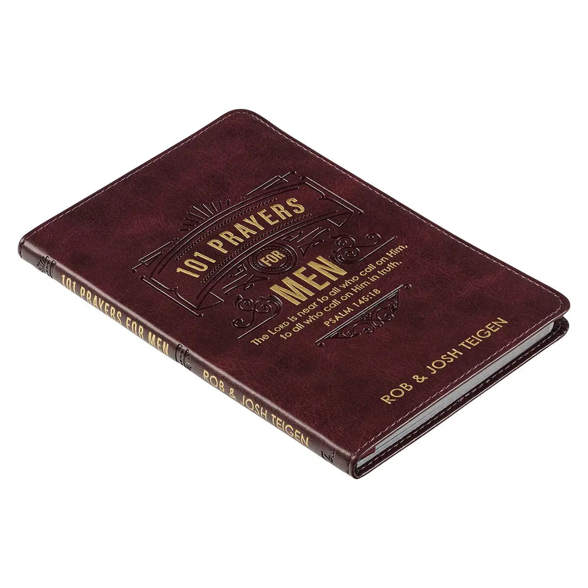 101 Prayers for Men Brown Faux Leather Gift Book