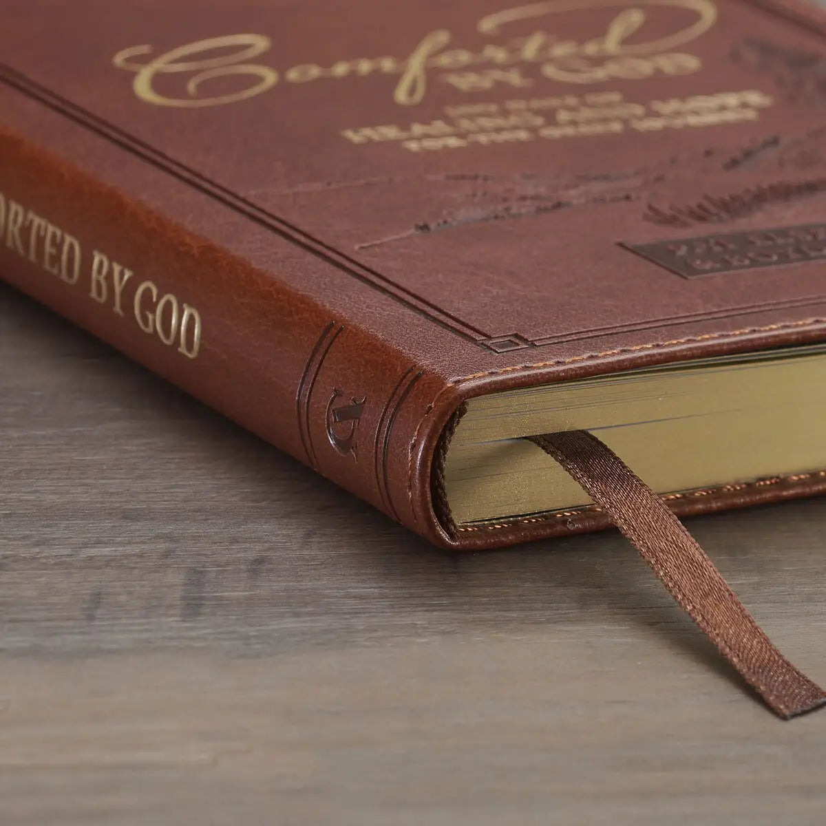 Comforted by God Devotional, Honey-Brown