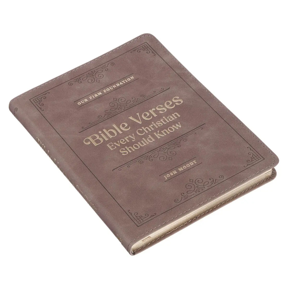 Devotional Book, Brown Faux Leather