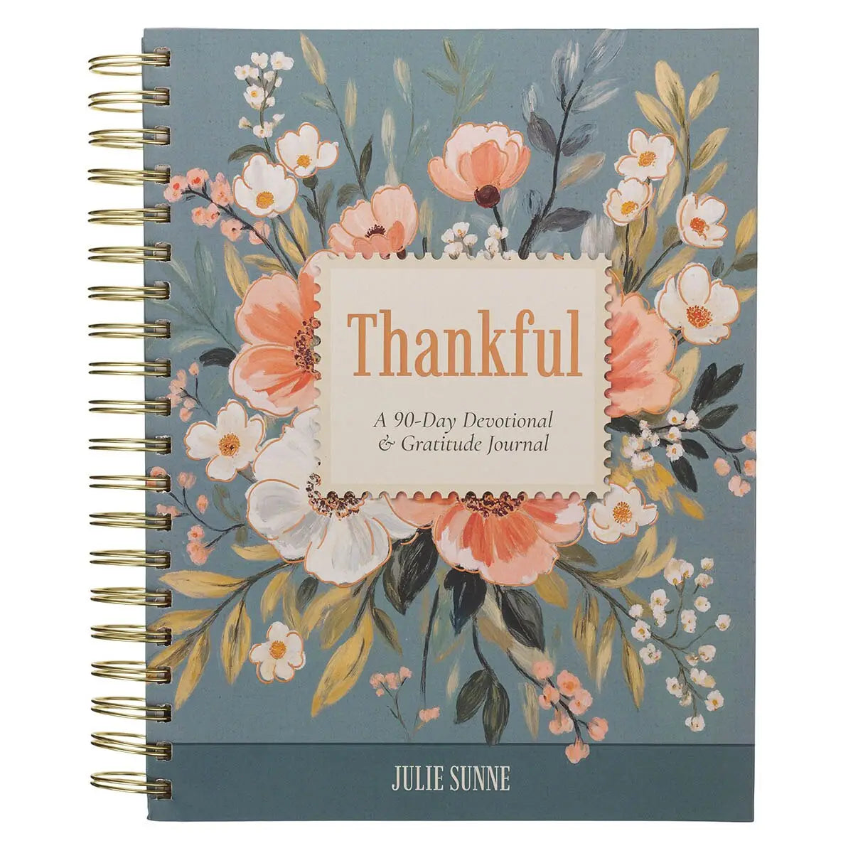Thankful Gratitude Journal, Floral Design