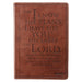 Brown LuxLeather Journal with Scripture
