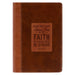 Stand Firm Two-Tone Brown Faux Leather Journal