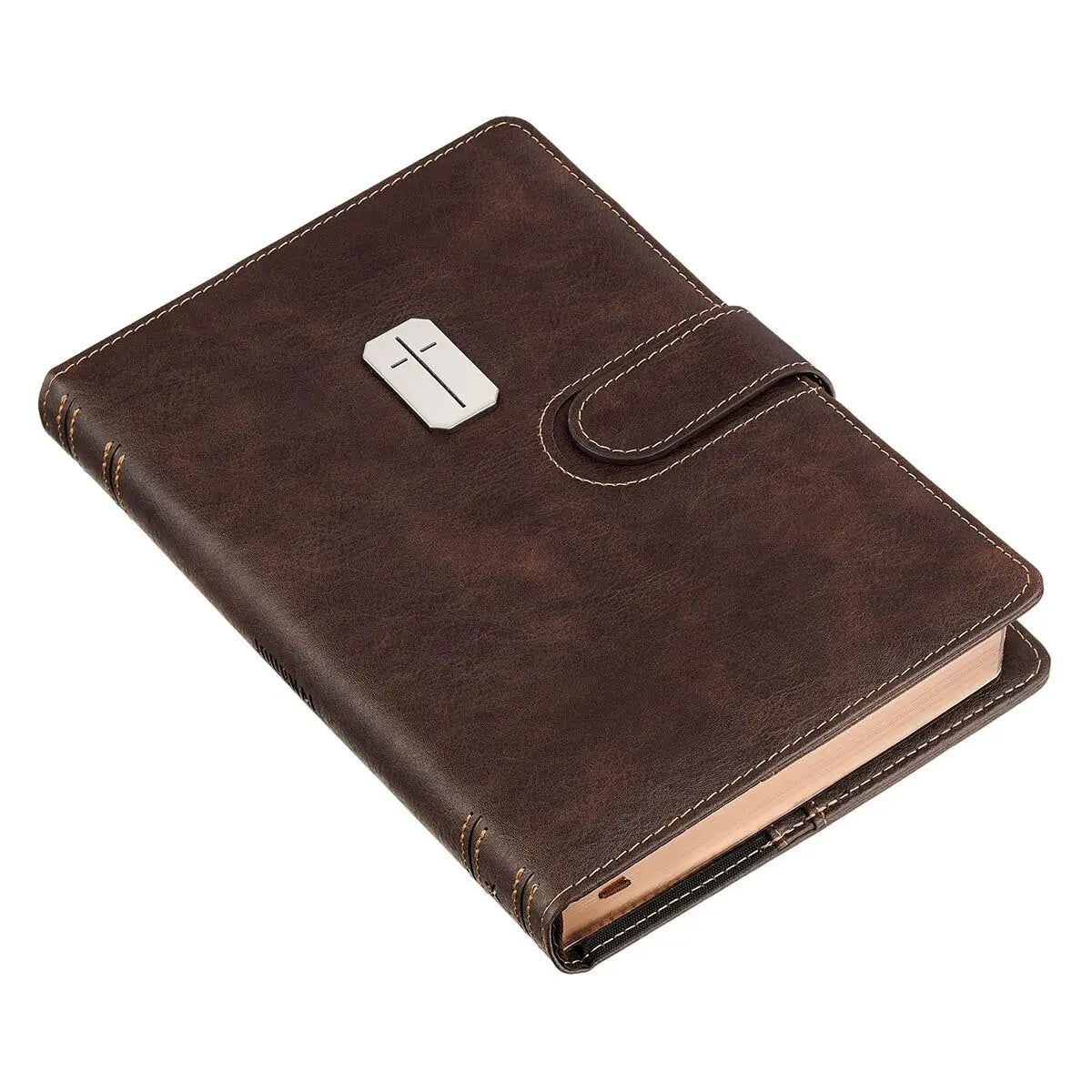 Man of God Journal, Espresso Brown