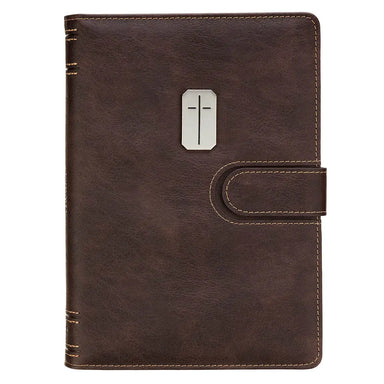 Man of God Journal, Espresso Brown