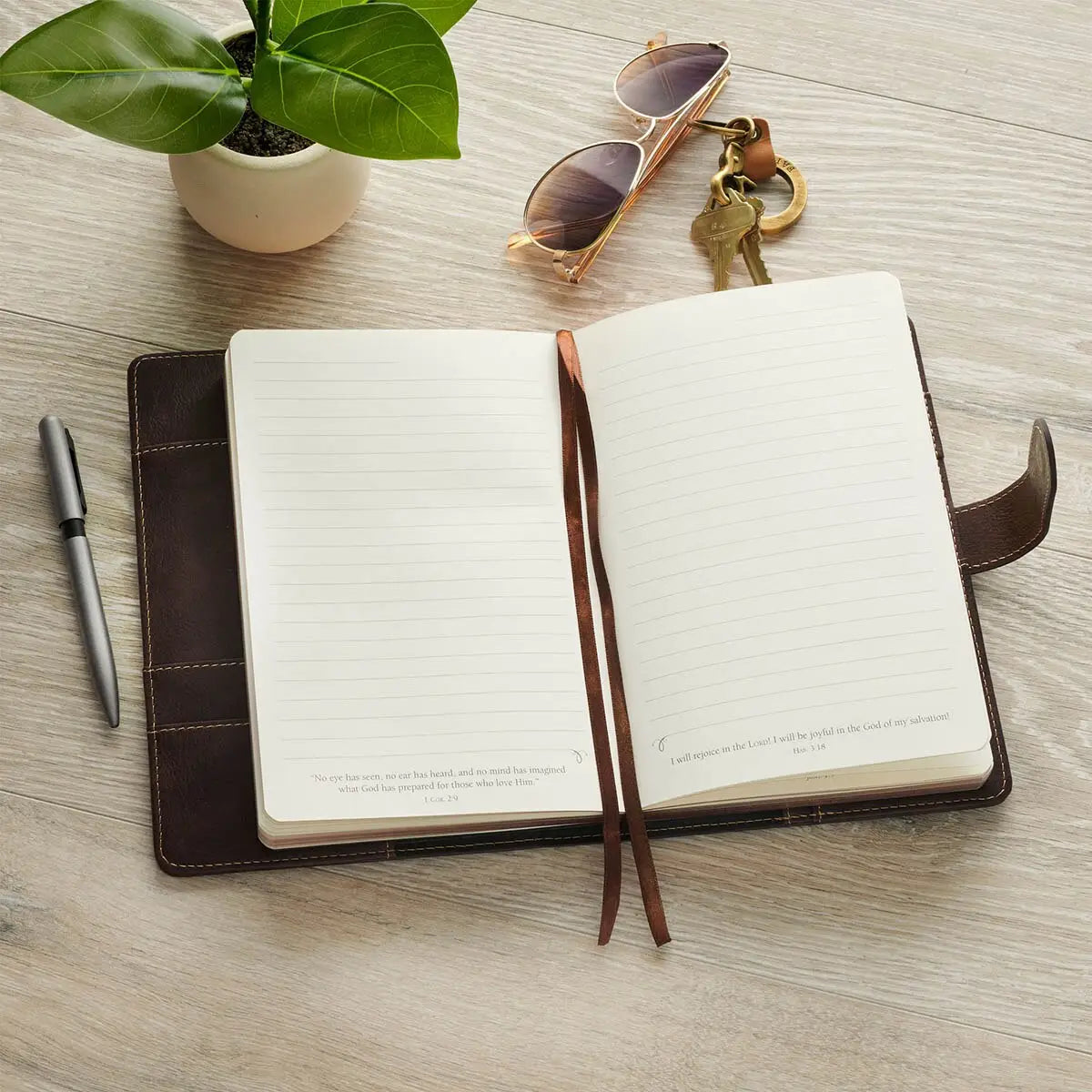 Man of God Journal, Espresso Brown