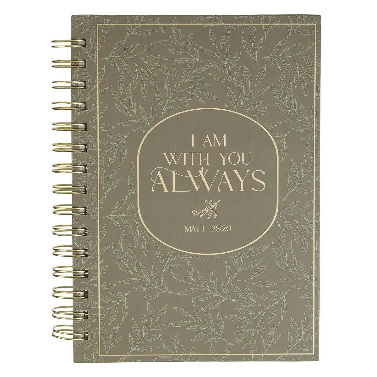 I Am With You Always Green Botanical Journal