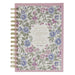 Be Still and Know Purple Floral Spiral Journal