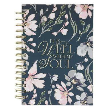 Well With My Soul Navy Floral Journal