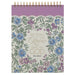 Be Still and Know Purple Floral Spiral Notepad