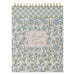 Strength and Dignity Spiral Notepad, Blue Floral