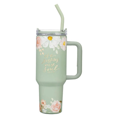 He Restores My Soul 40 oz Stainless Steel Travel Tumbler