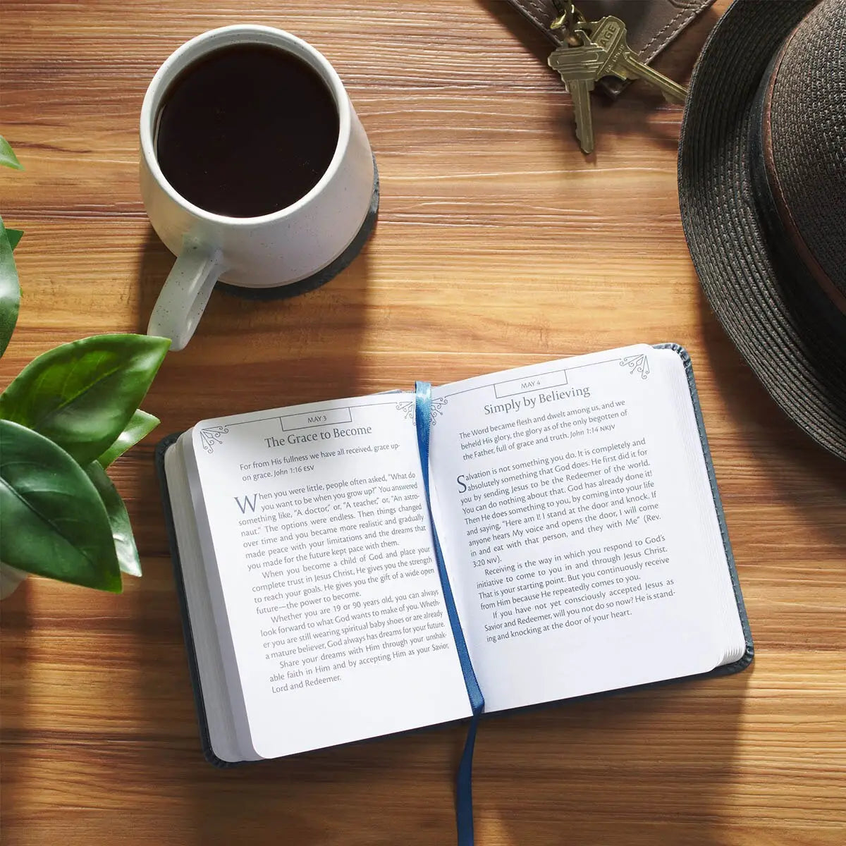 One-Minute Devotions for Men, Slate Blue