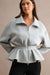 Scuba Peplum Jacket, Heather Grey
