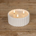 White Cement 3D Flame Candle