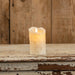 Moving Flame Cream Pillar Candle