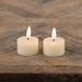 3D Flame Cream Tealight Candles, Set of 2