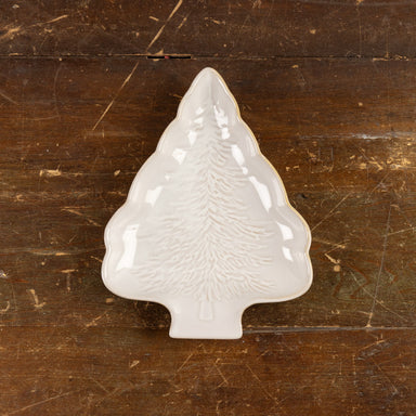 White Ceramic Tree Platter